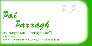 pal parragh business card